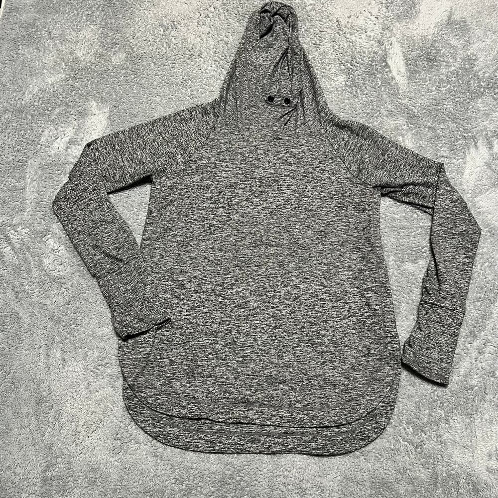Athleta Uptempo Hoodie Womens Medium Charcoal Gray S382882 Performance